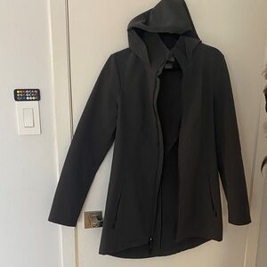 Grey Hooded Champion Jacket